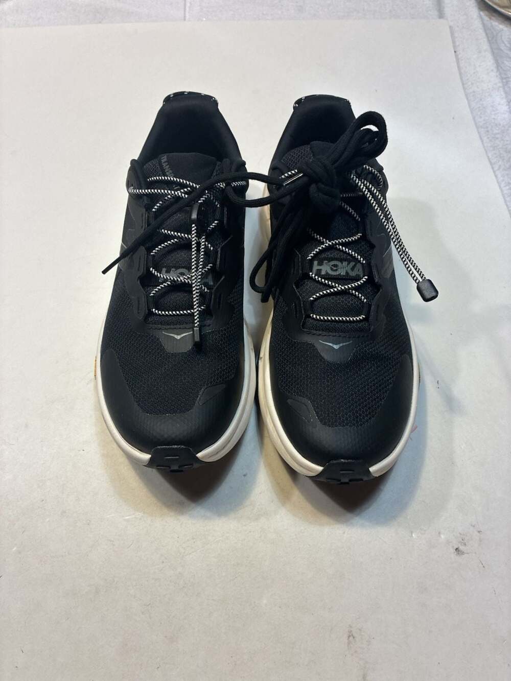 Hoka Men's Black and White Sneakers